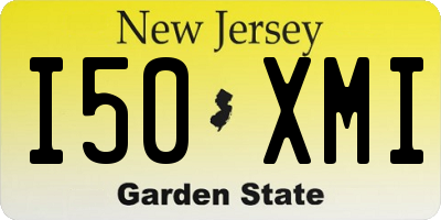 NJ license plate I50XMI