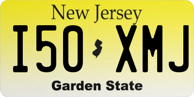 NJ license plate I50XMJ