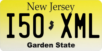 NJ license plate I50XML
