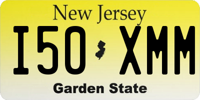 NJ license plate I50XMM