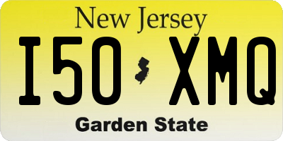 NJ license plate I50XMQ