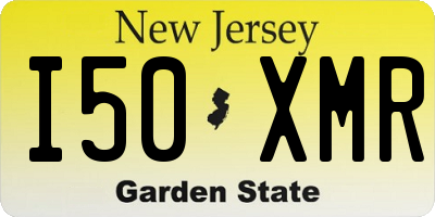NJ license plate I50XMR