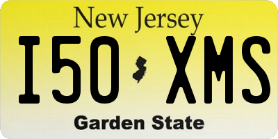 NJ license plate I50XMS