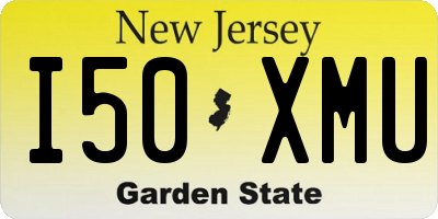 NJ license plate I50XMU