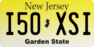 NJ license plate I50XSI