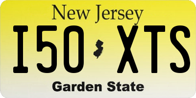 NJ license plate I50XTS