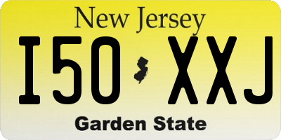 NJ license plate I50XXJ