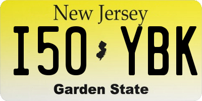 NJ license plate I50YBK