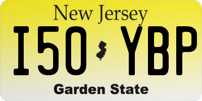 NJ license plate I50YBP