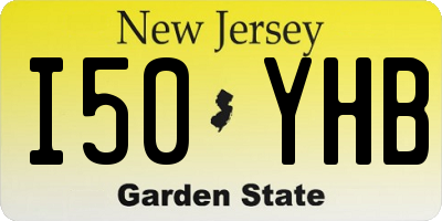 NJ license plate I50YHB