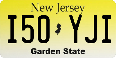 NJ license plate I50YJI
