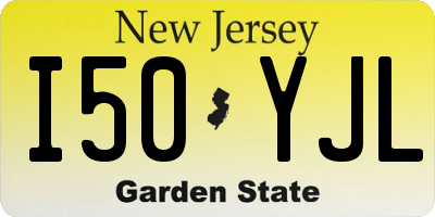 NJ license plate I50YJL