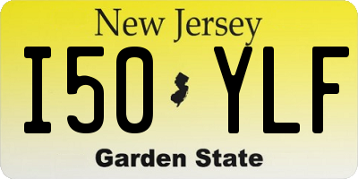 NJ license plate I50YLF