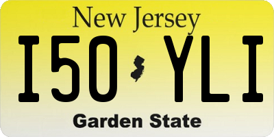 NJ license plate I50YLI