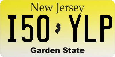 NJ license plate I50YLP