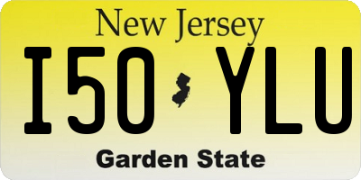 NJ license plate I50YLU