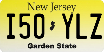 NJ license plate I50YLZ