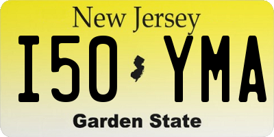 NJ license plate I50YMA