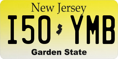 NJ license plate I50YMB