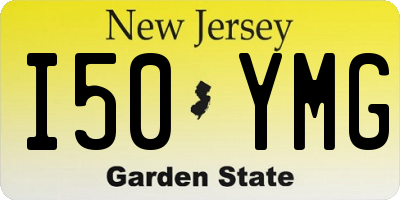 NJ license plate I50YMG