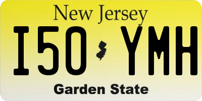 NJ license plate I50YMH