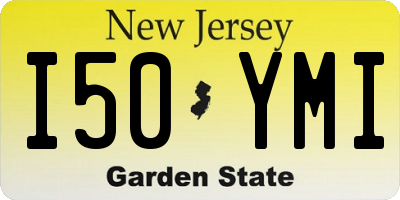 NJ license plate I50YMI