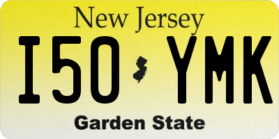 NJ license plate I50YMK