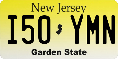 NJ license plate I50YMN