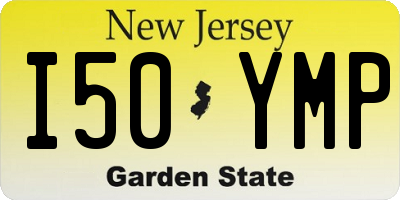 NJ license plate I50YMP