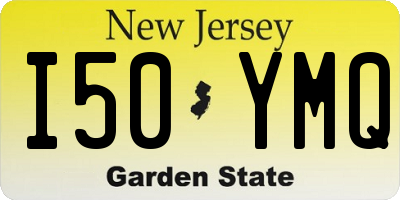 NJ license plate I50YMQ
