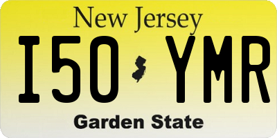 NJ license plate I50YMR