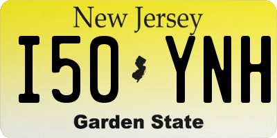 NJ license plate I50YNH