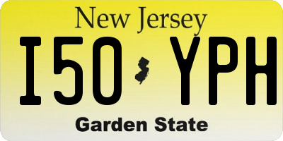 NJ license plate I50YPH