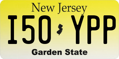 NJ license plate I50YPP