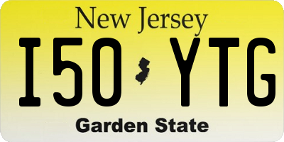 NJ license plate I50YTG