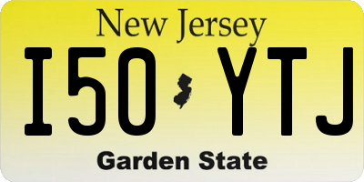 NJ license plate I50YTJ