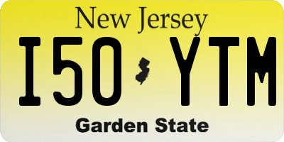 NJ license plate I50YTM
