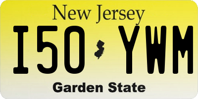 NJ license plate I50YWM