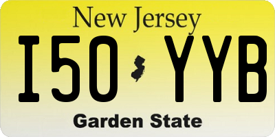 NJ license plate I50YYB