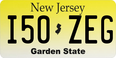 NJ license plate I50ZEG