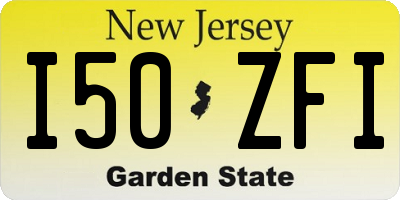 NJ license plate I50ZFI