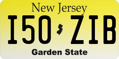 NJ license plate I50ZIB