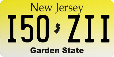 NJ license plate I50ZII