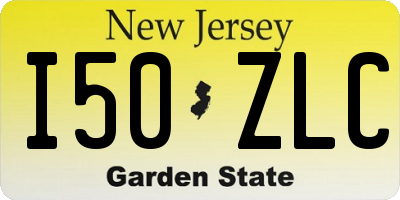 NJ license plate I50ZLC