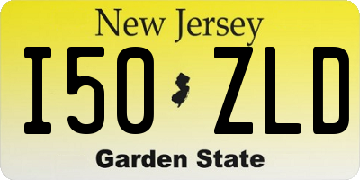 NJ license plate I50ZLD