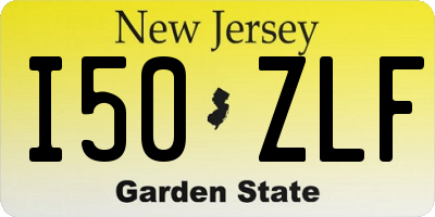 NJ license plate I50ZLF