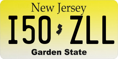 NJ license plate I50ZLL