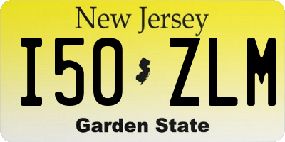 NJ license plate I50ZLM
