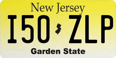 NJ license plate I50ZLP