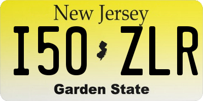 NJ license plate I50ZLR